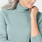 Karen Scott Women's Petite LuX-Smalloft Turtleneck Sweater Blue Size PL