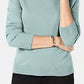 Karen Scott Women's Petite LuX-Smalloft Turtleneck Sweater Blue Size PL