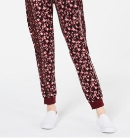 Hippie Rose Juniors' Cozy Jogger Pants Wine Size Small