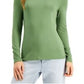 Style & Co Women's Long-Sleeve T-Shirt Green Size Small