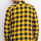 Levi's Men's Yanda Buffalo Plaid Flannel Shirt Yellow Size Medium