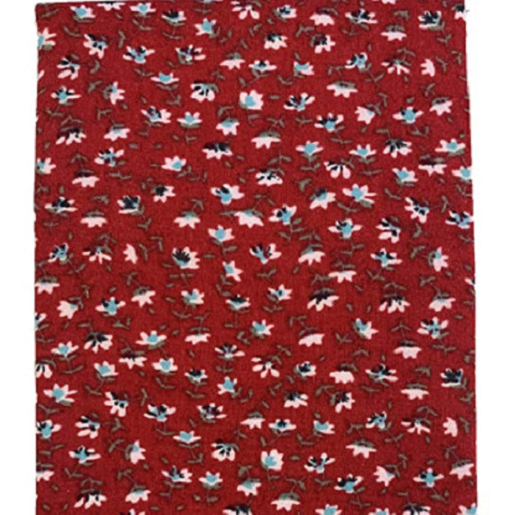 Ultimate Men's Floral Pocket Square Red Size Regular