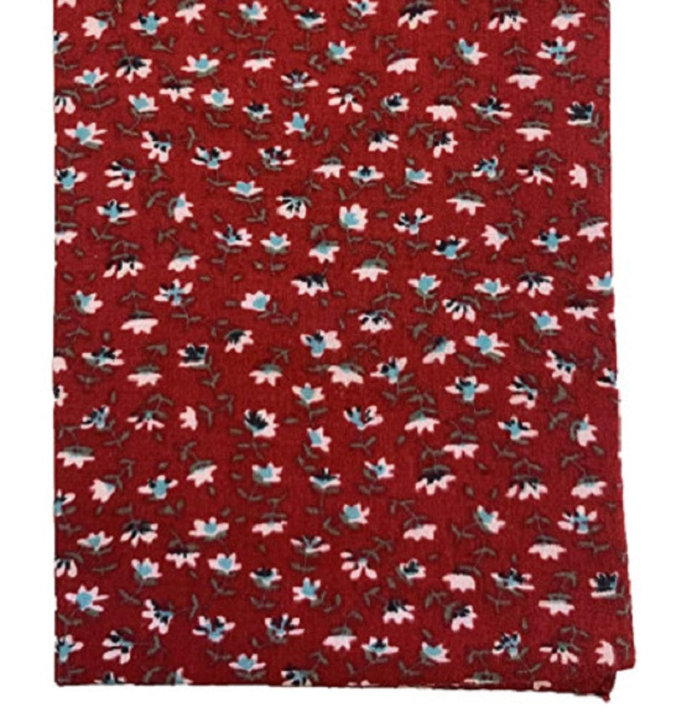 Ultimate Men's Floral Pocket Square Red Size Regular
