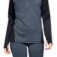 Under Armour Women's Coldgear Armour Color Block Half Zip Pullover Black Size Large