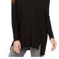 Style & Co Women's V Neck Tunic Black Size PS