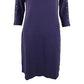 Karen Scott Women's Boat Neck Studded Dress Purple Size PS