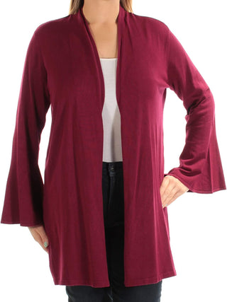 Alfani Women's Novelty Stitch Cardigan Dark Fudge Size X-Large