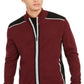 Alfani Men's Classic Fit Colorblocked Full Zip Cardigan Red Size X-Large