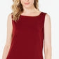 Charter Club Women's Boat Neckline Top Red Size Small