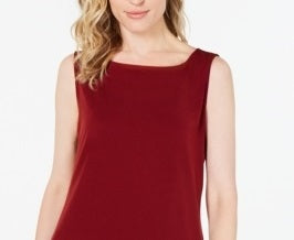 Charter Club Women's Boat Neckline Top Red Size Small