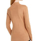INC International Concepts Women's Mock Neck Keyhole Twist Sweater Brown Size Large