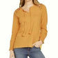 Style & Co Women's Embroidered Shoulder Top Yellow Size X-Small