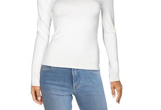 Guess Women's By Marciano Paula Cut Out Long Sleeve Sweater White Size Medium