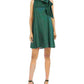 Robbie Bee Women's Sleeveless Cowl Neck Above The Knee Fit Flare Evening Dress Green Size 6 Petite