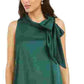 Robbie Bee Women's Sleeveless Cowl Neck Above The Knee Fit Flare Evening Dress Green Size 6 Petite