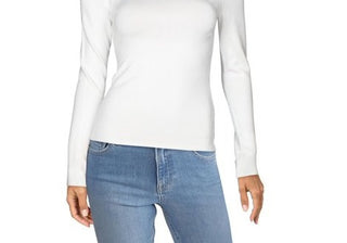 Guess Women's By Marciano  Paula Cut Out Long Sleeve Sweater White Size X-Small