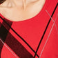 Karen Scott Women's Graphic Scoop Neck Top Red Size PS
