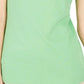 Karen Scott Women's Lace Up Layered Look Top Green Size Medium