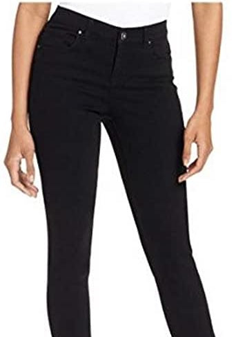 Style & Co Women's Curvy Fit Skinny Bling Pocket Jeans Black Size 6