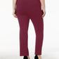 JM Collection Women's Short Tummy Control Curvy Fit Pants Wine Size 4 Petite Small