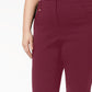 JM Collection Women's Petite Regular Length Tummy-Control Curvy Fit Pants Red Size 22X5