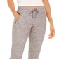 Ideology Women's Waffle Knit Joggers Gray Size Medium