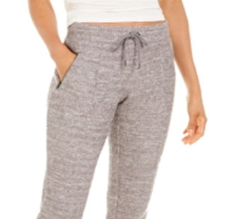 Ideology Women's Waffle Knit Joggers Gray Size Medium