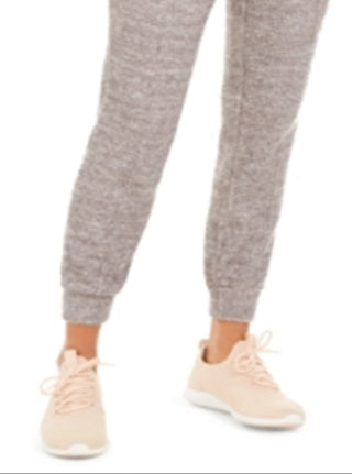 Ideology Women's Waffle Knit Joggers Gray Size Medium