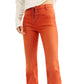 Free People Women's Eva Lace-Up Bootcut Jeans -Orange Size 25