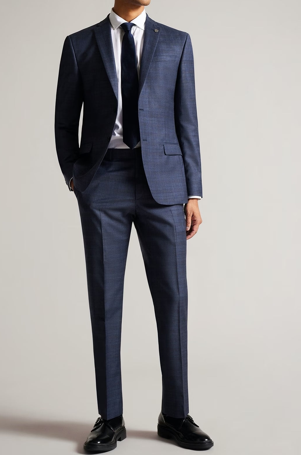 Ralph Lauren Men's Suit Seperate Long Sport Coat Blue Size 46