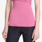DKNY Women's Ruched Top Pink Size X-Small