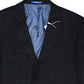 Men's Short Plaid Slim Fit Sport Coat Blue Size 36