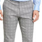 Tommy Hilfiger Men's Plaid Th Flex Stretch Modern Fit Dress Pants White Size 38X30