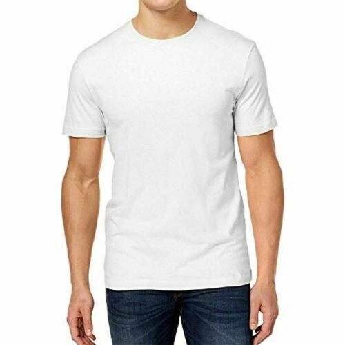 Club Room Men's Performance Crew Neck Cotton T-Shirt White Size Small