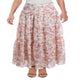 Ralph Lauren Women's Floral Ruffled Maxi Skirt White Size 14