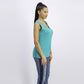 Karen Scott Women's Stud-Trim Ladder-Neck Top Green  Size Large