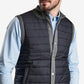 Barbour Men's Essential Gilet Tailored Fit Mixed Media Vest Gray Size Small
