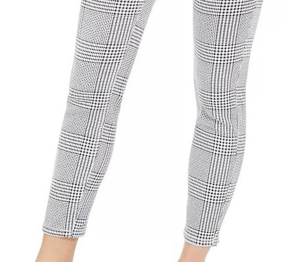 Indigo Rein Juniors' Houndstooth Ankle Jeans Black Size 11