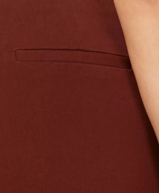 Alfred Dunner Women's Plus Skinny Leg Comfort Waist Ankle Pants Brown Size 22W