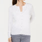 Charter Club Women's Textured Cardigan White Size X-Large