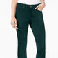 Charter Club Women's Lexington Straight-Leg Jeans Green Size 14 S