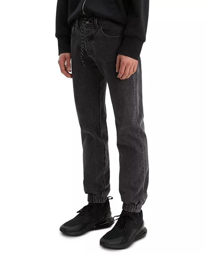 Levi's Men's 501 Original Straight Fit Stretch Jogger Jeans Gray Size 33X32