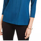 Alfani Women's Asymmetrical Printed Top Blue Size X-Large