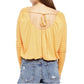 Free People Women's Bondi Thermal Top Yellow  Size Large