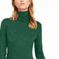Maison Jules Women's Turtleneck Top Green Size Large