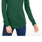 Maison Jules Women's Turtleneck Top Green Size Large