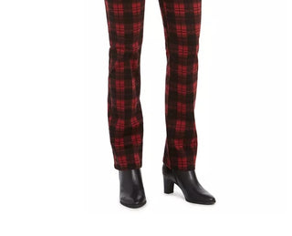 Charter Club Women's Plaid Lexington Jeans Black Size 8 Petite