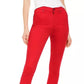 Kendall + Kylie Women's High Rise Skinny Jeans Red Size 26