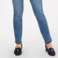 Charter Club Women's Tummy Control Frayed Cuff Skinny Jeans Blue Size 4