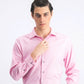 Alfani Men's Athletic Fit Alfatech Dobby Shirt Pink Size L